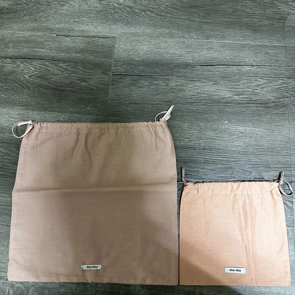 2 Miu Miu Dustbags